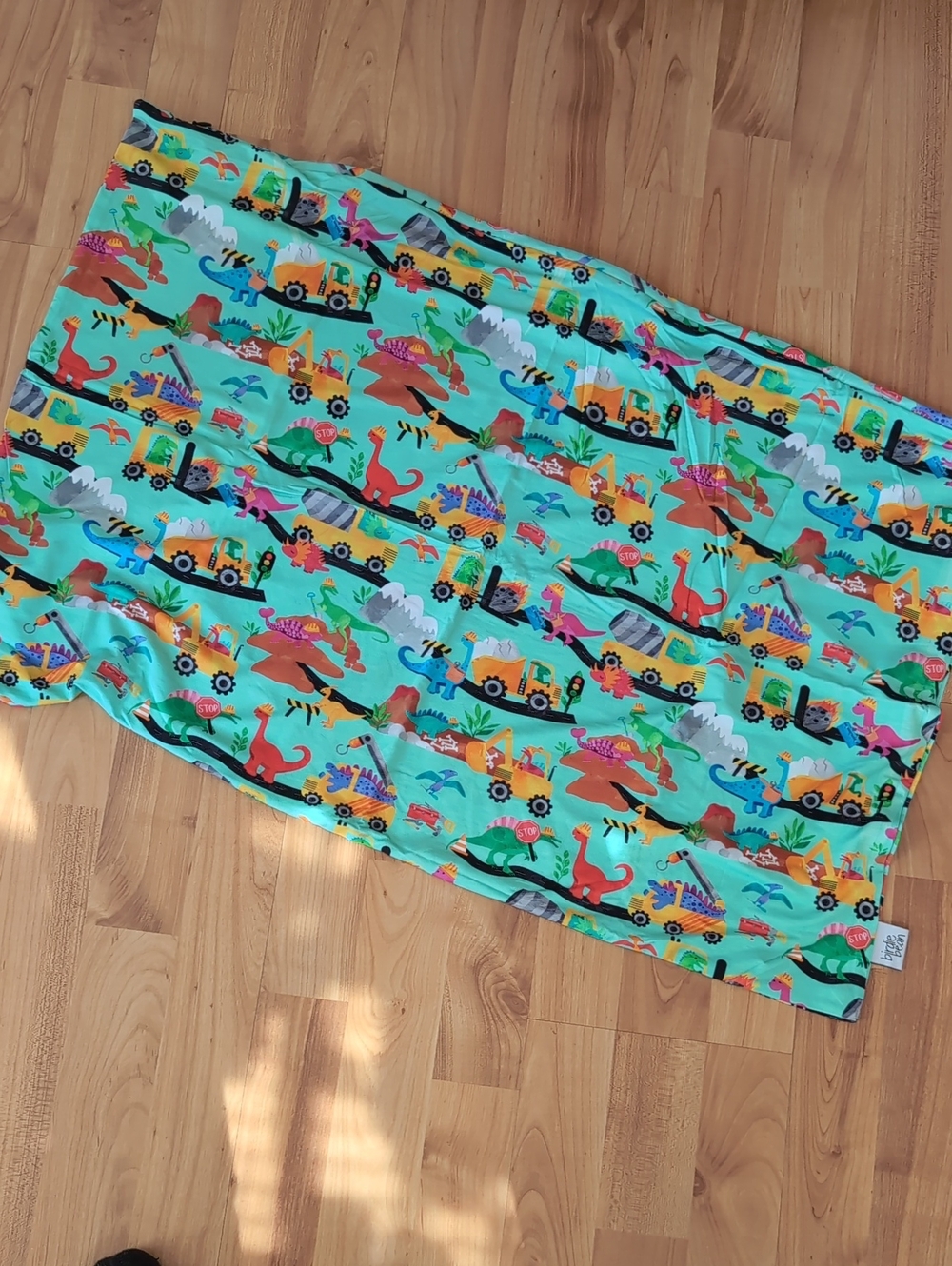 NWOT Birdie Bean Dino Trucks Excavator Bamboo Pillow Case